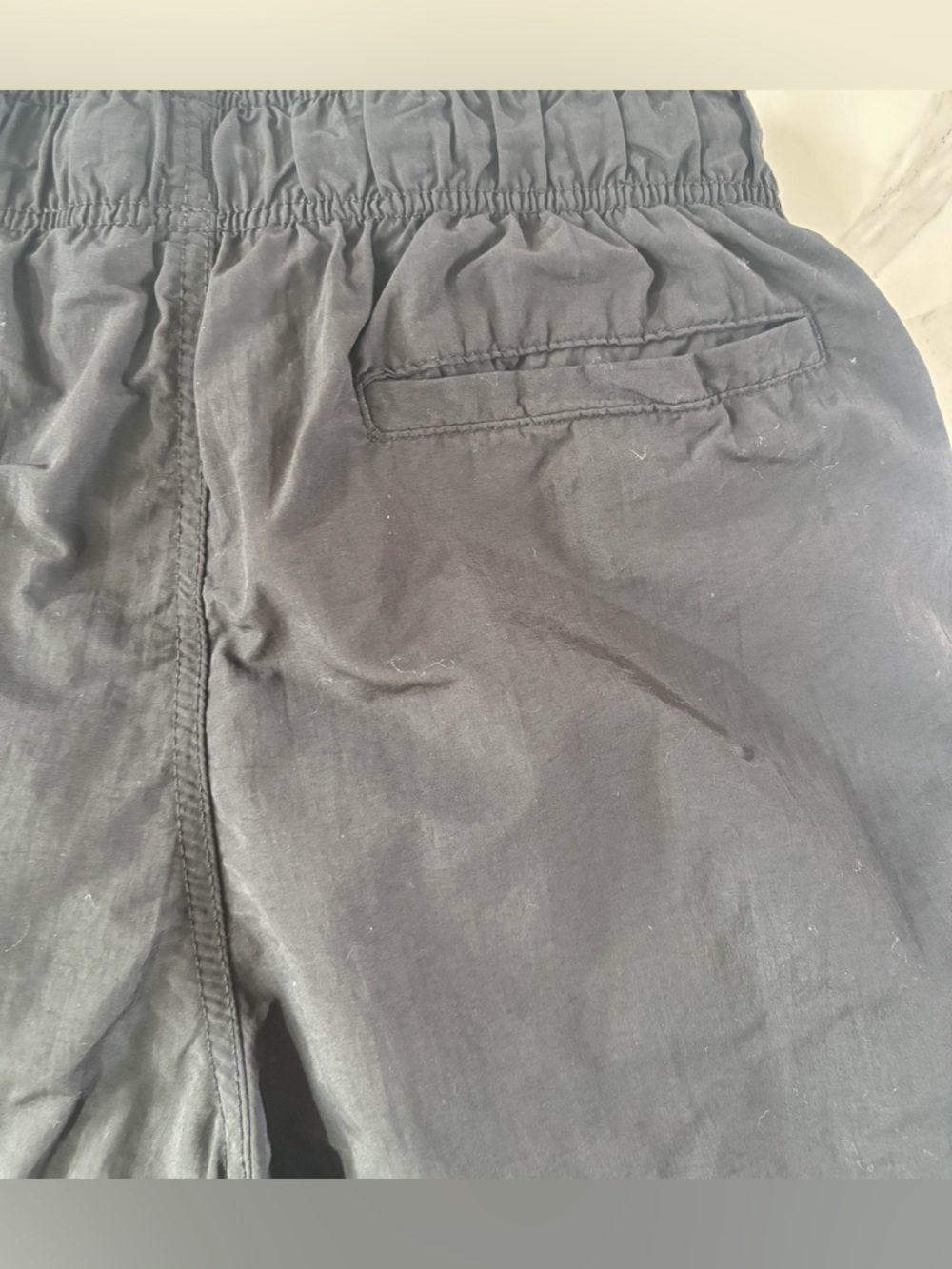 H&M Black Men's Swim Shorts M with Mesh Lining,Drawstring and Pockets Like New! - Picture 6 of 9